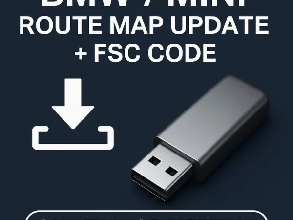 BMW/MINI Route Navigation Map Update + FSC Code (One Time or Lifetime)