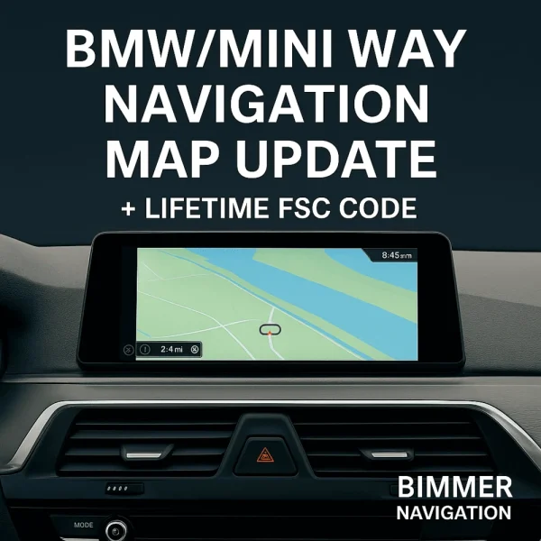 BMW / MINI WAY Navigation Map Update + Lifetime FSC Code